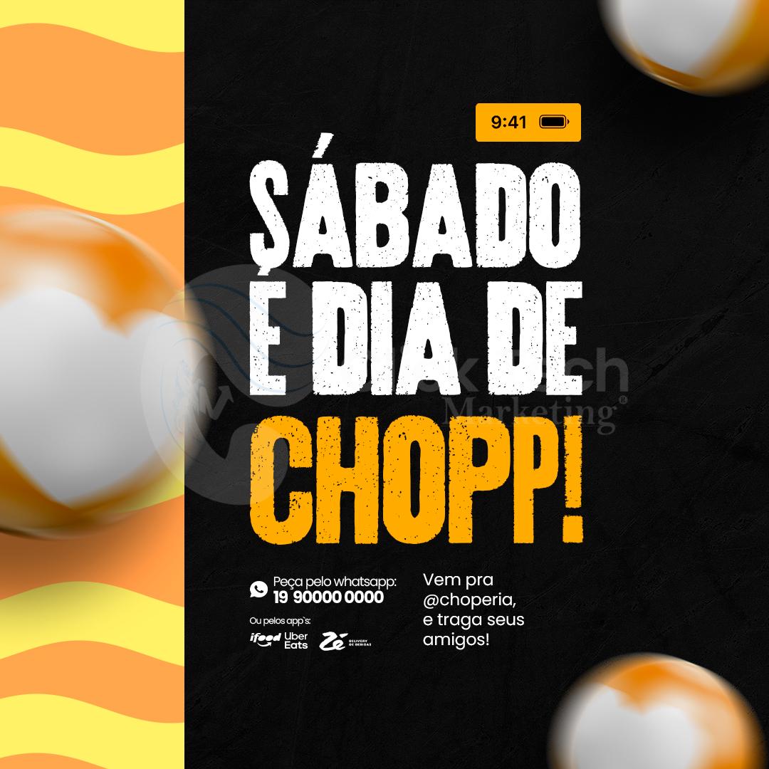 Sábado é dia de chopp