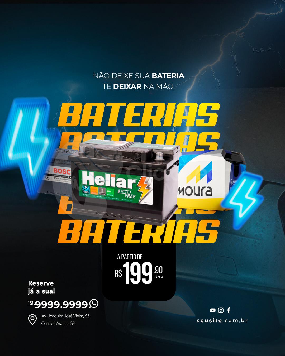 Não deixe sua bateria te deixa na mão