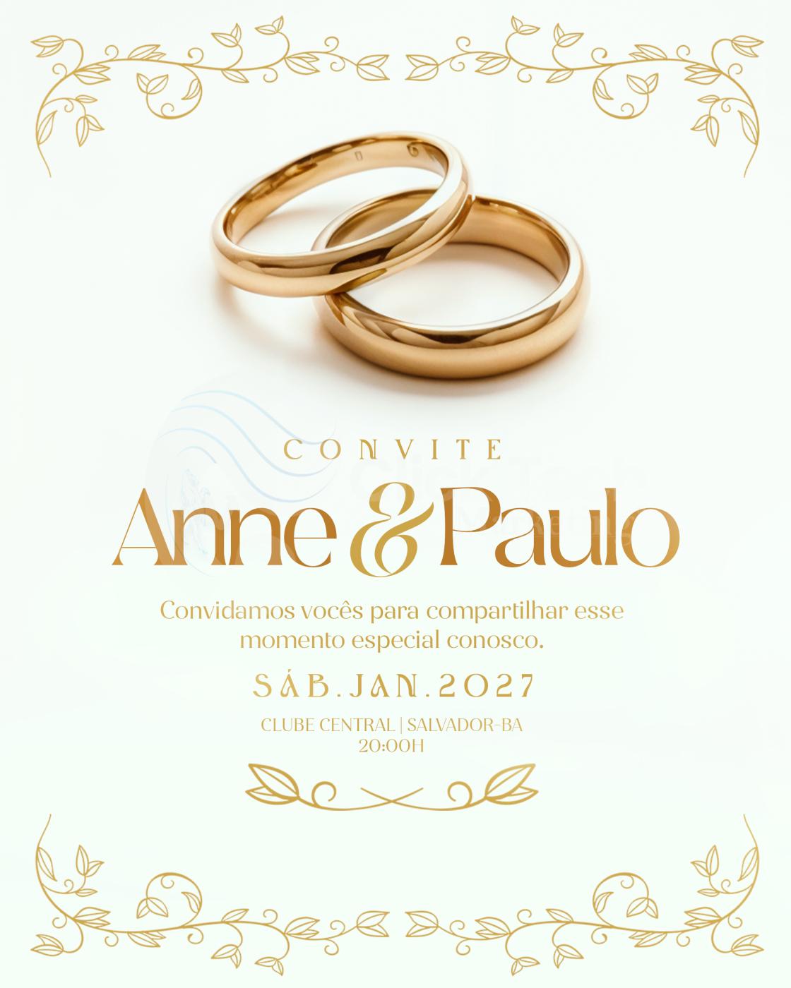 Convite casamento