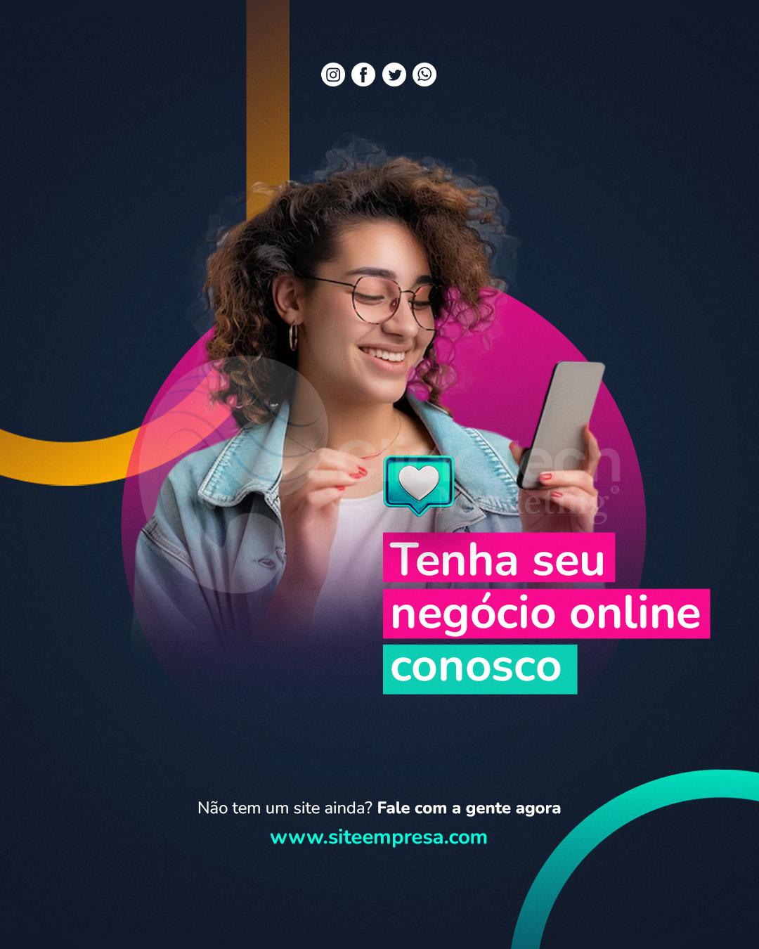 Tenha seu negócio online