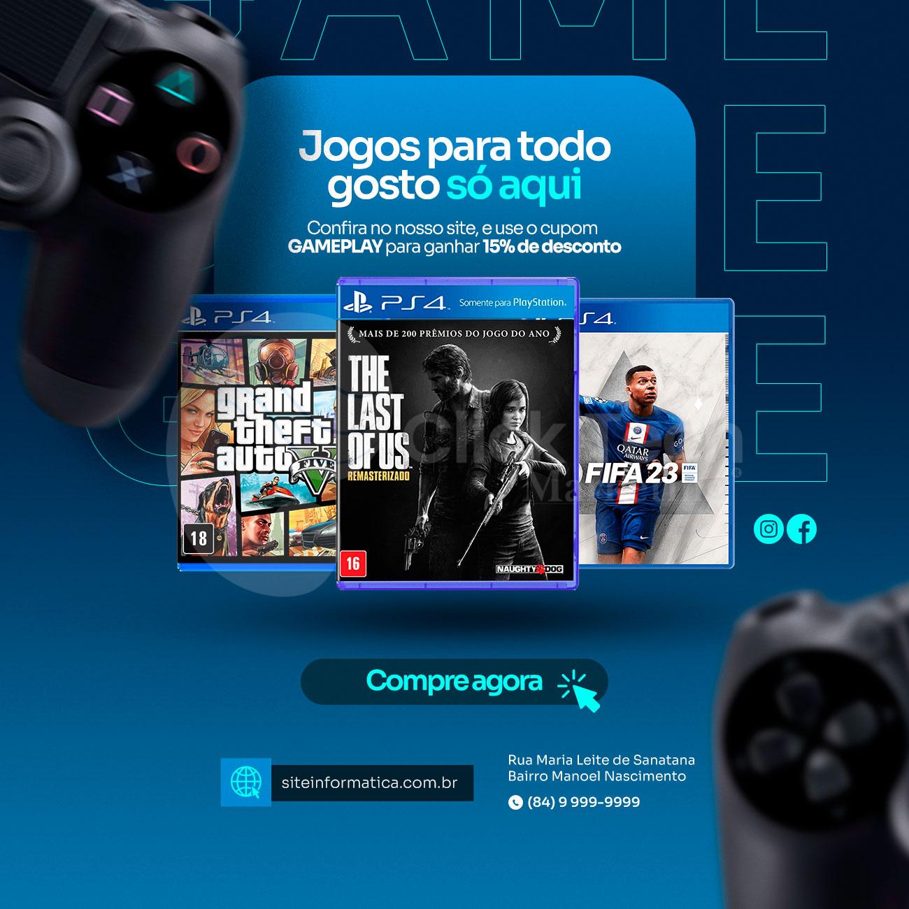 Jogos para todo gosto só aqui