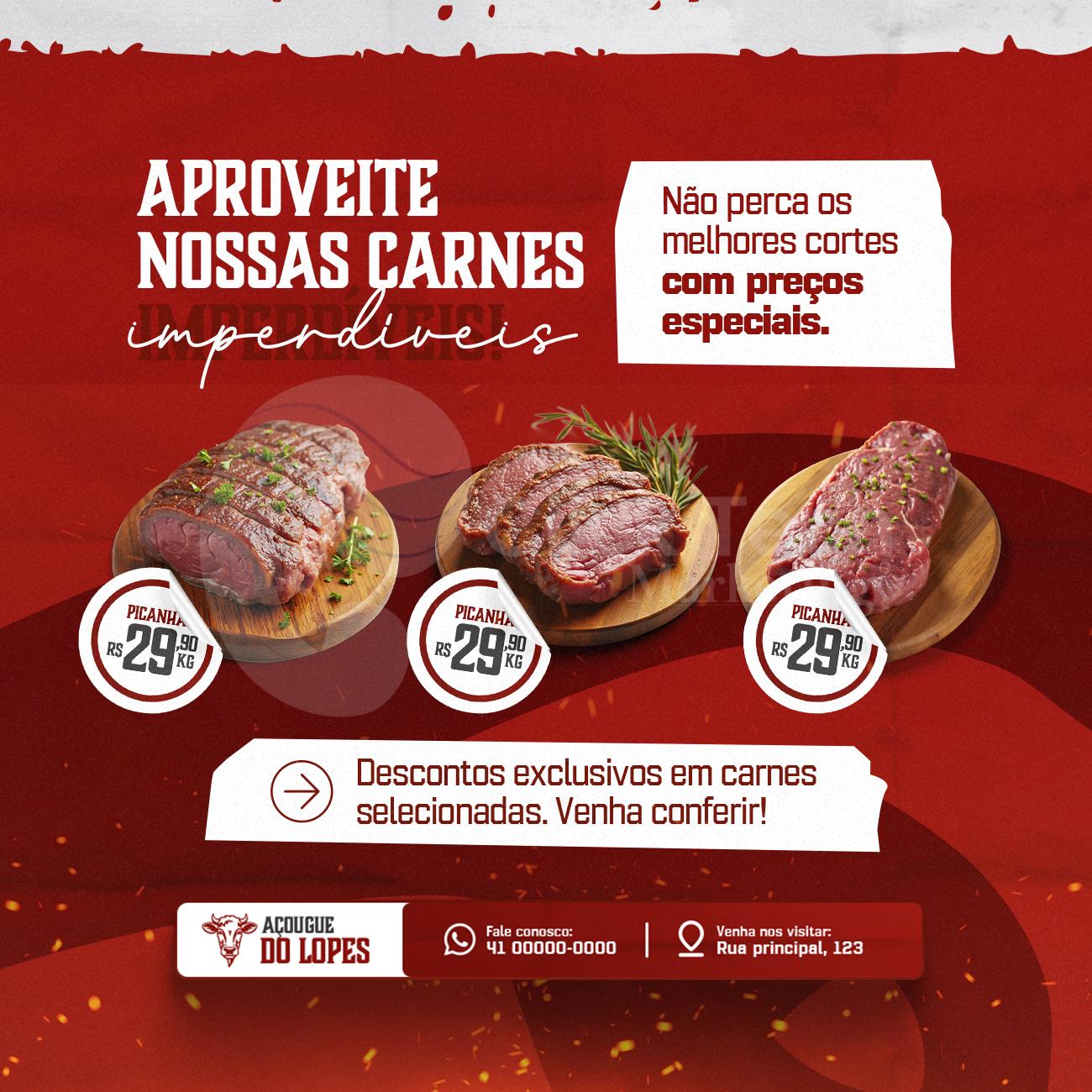Aproveite nossas carnes