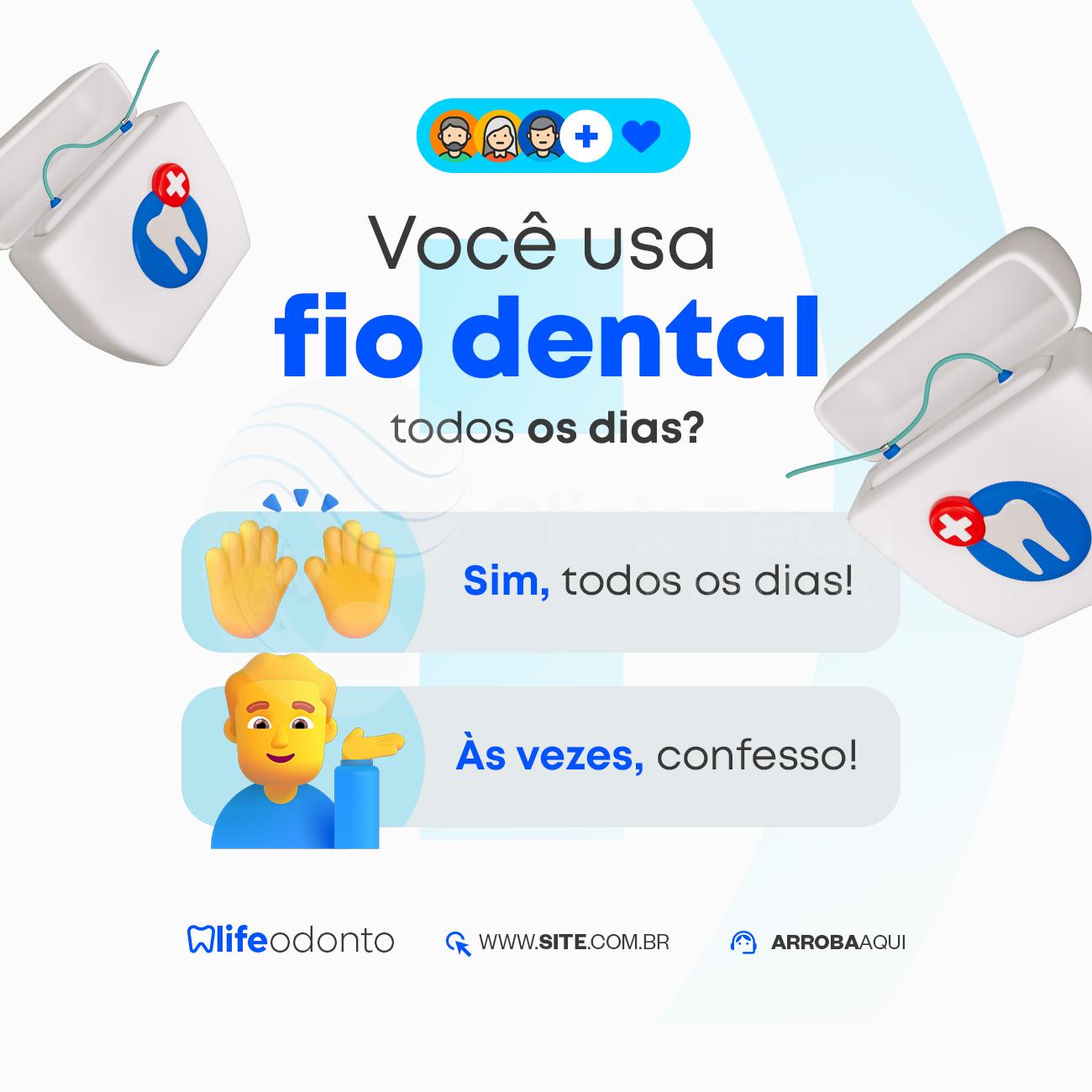 Você usa fio dental