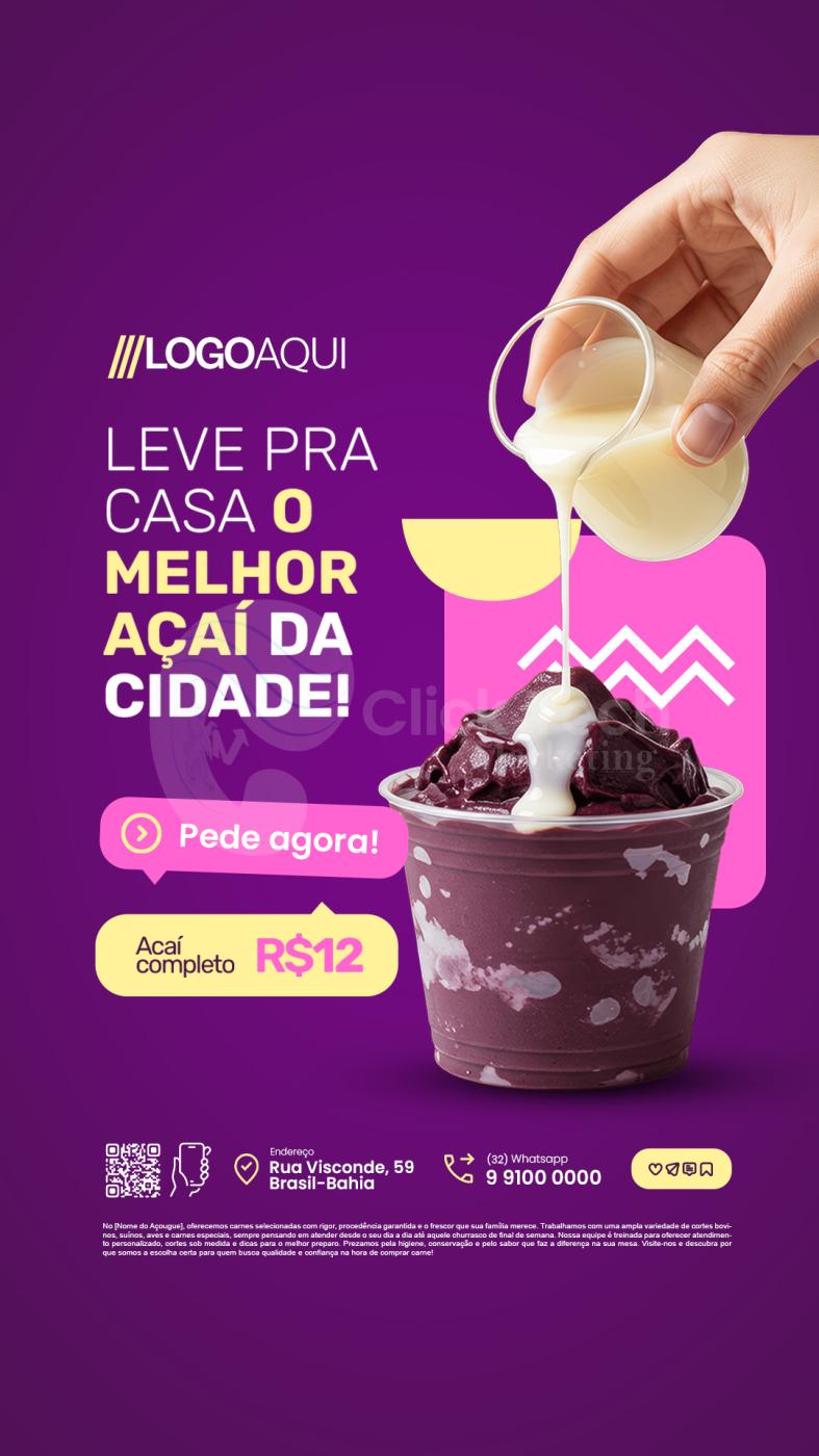 Leve para casa o melhor açaí