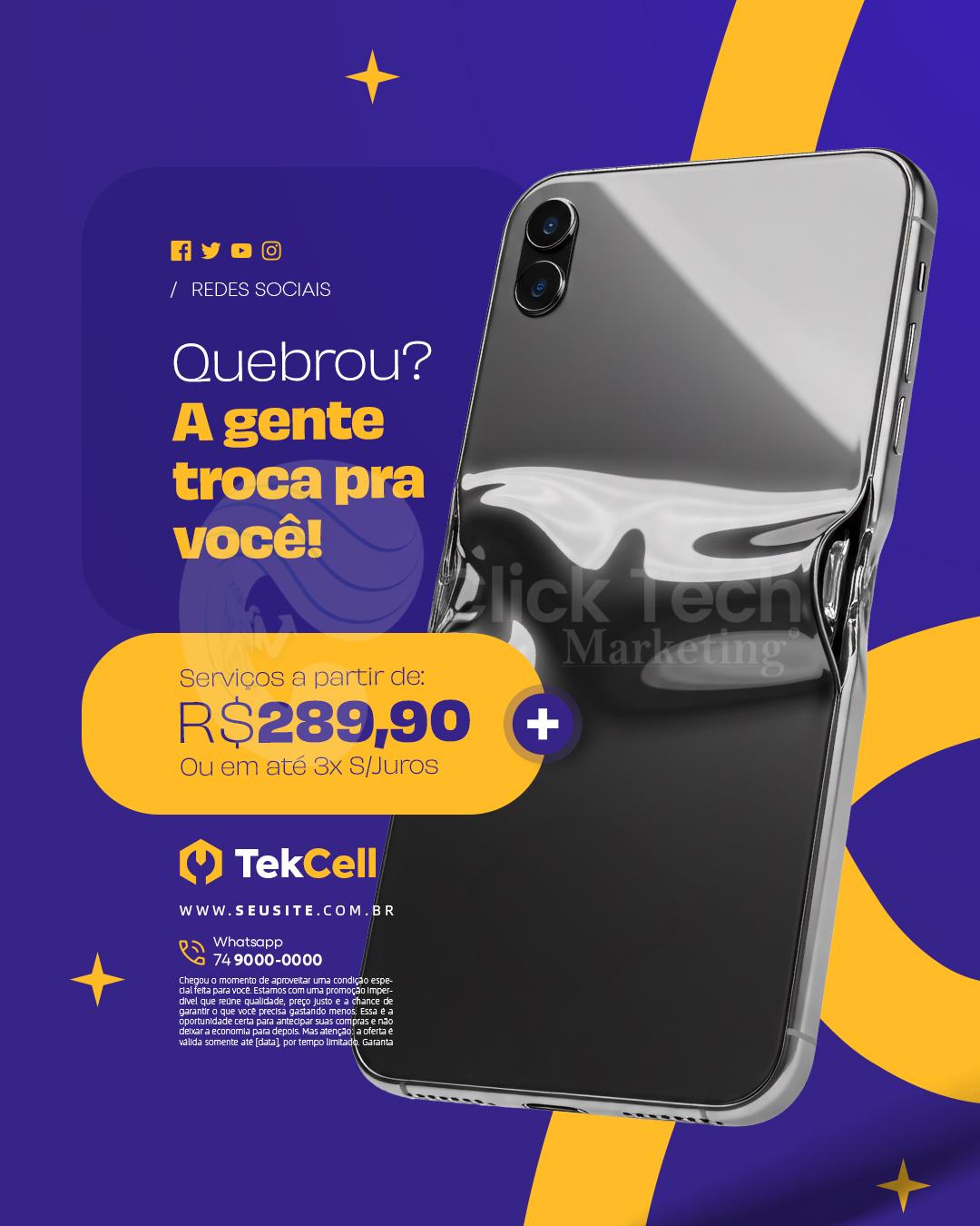 Quebrou a gente troca pra você