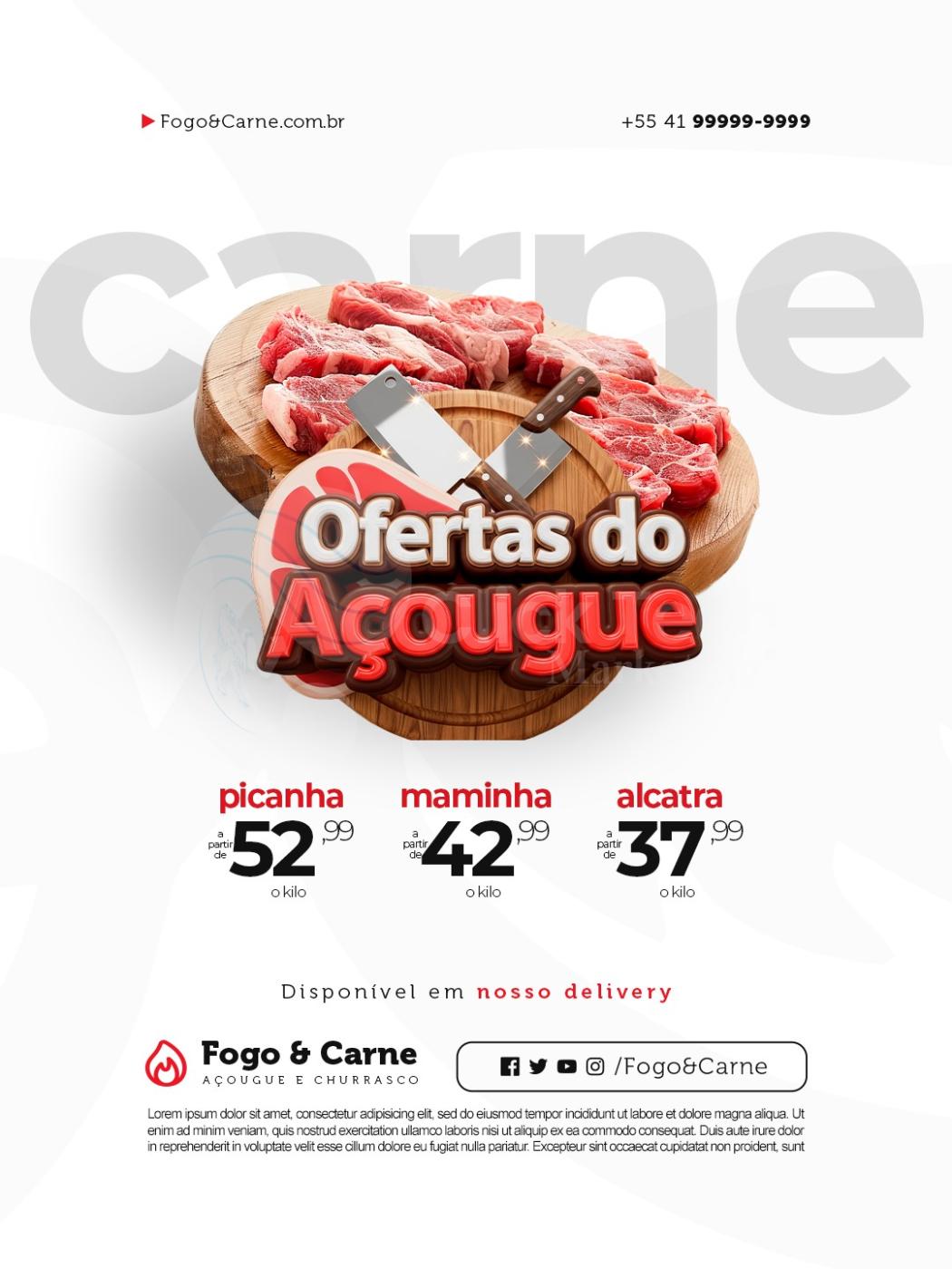 Ofertas do açougue