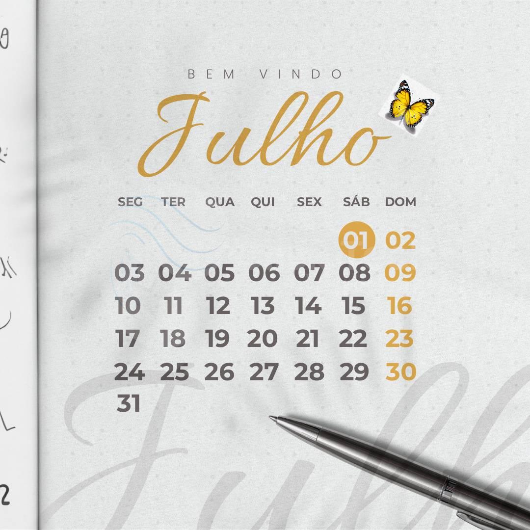 Bem vindo Julho