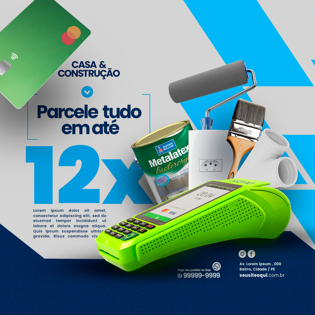 Materias de construção em 12x