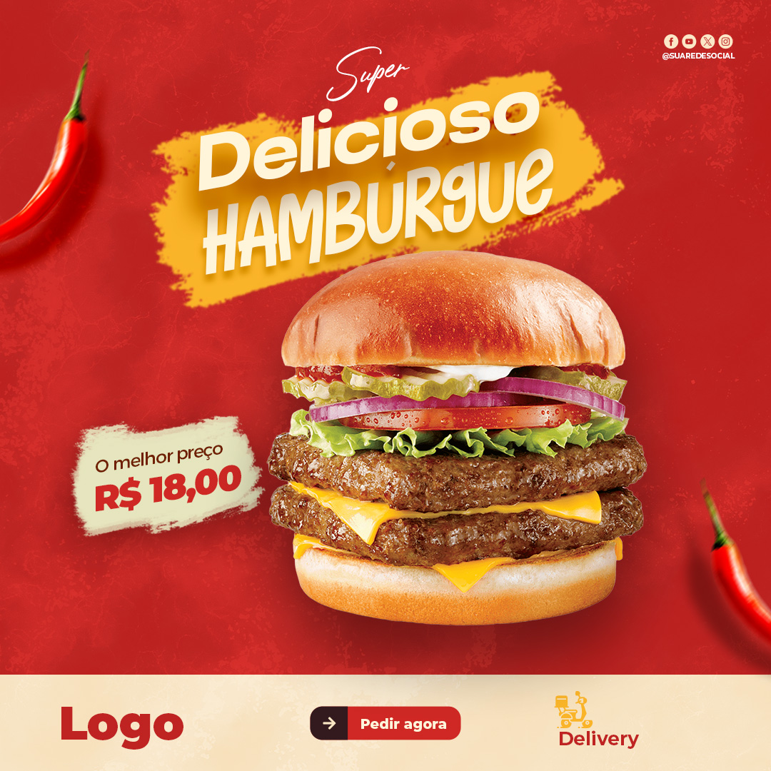 Super delicioso hambúrgue