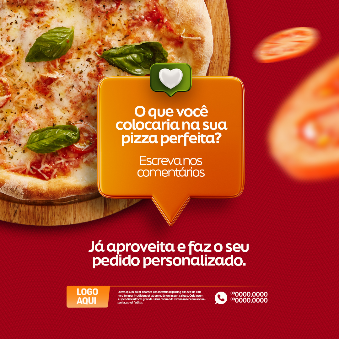 O que você colocaria na sua pizza perfeita
