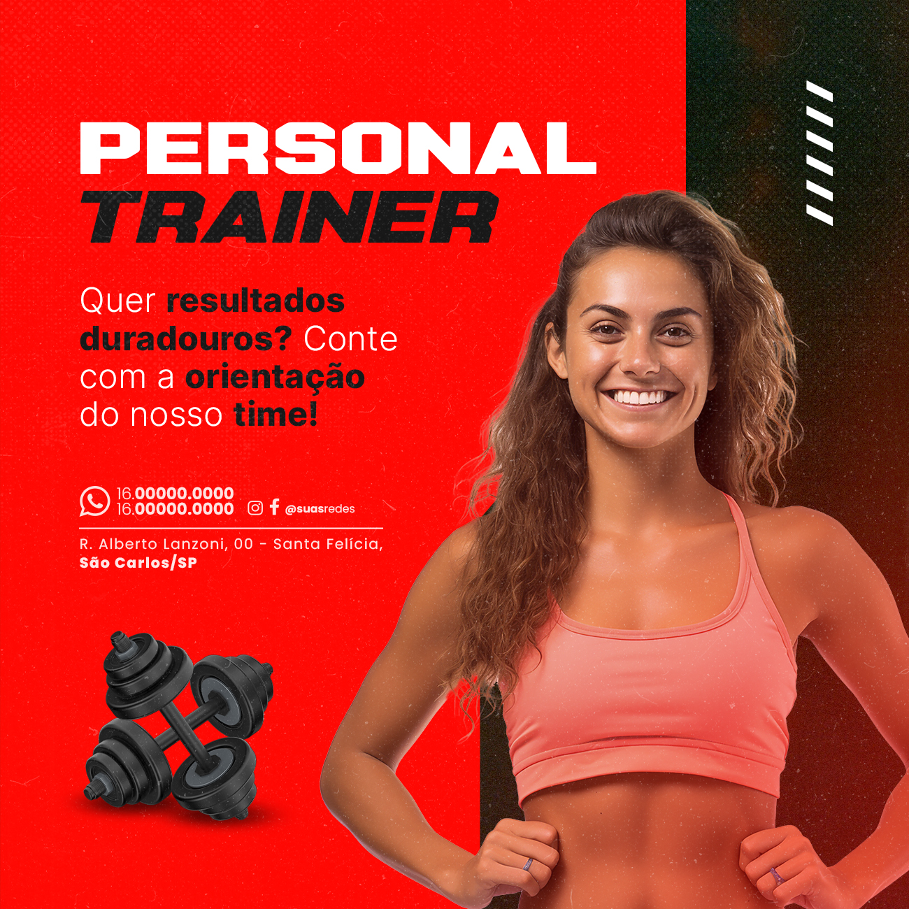 Personal trainer quer resultados