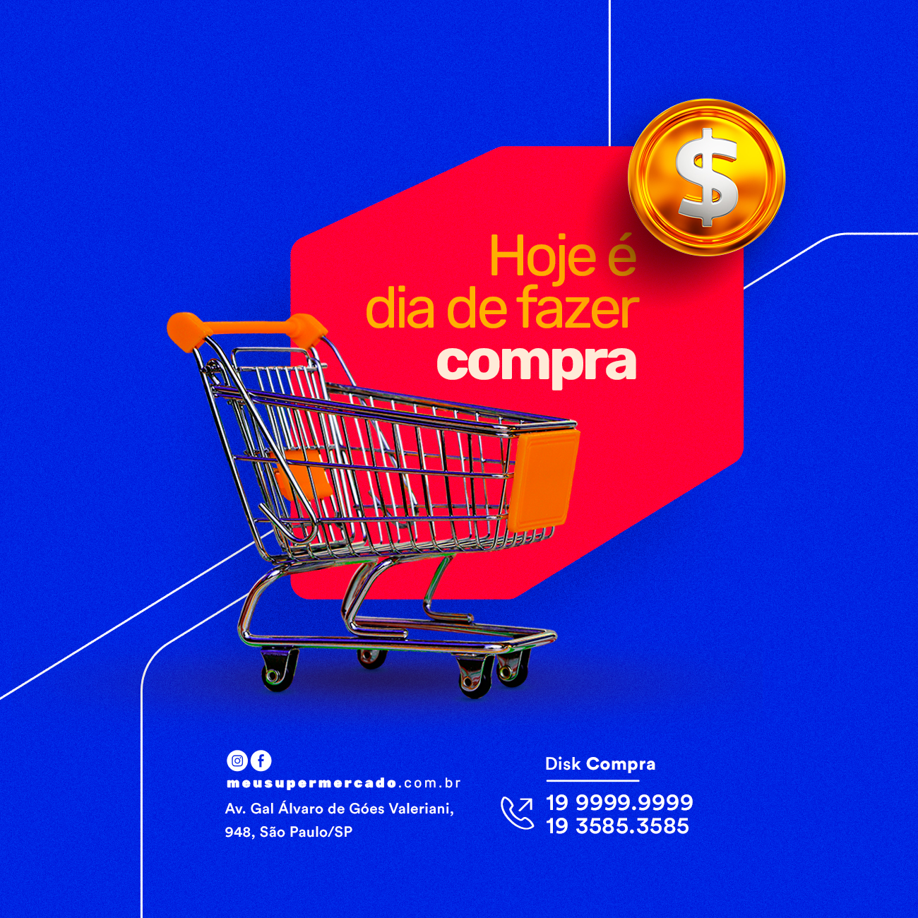 Hoje é dia de fazer compra