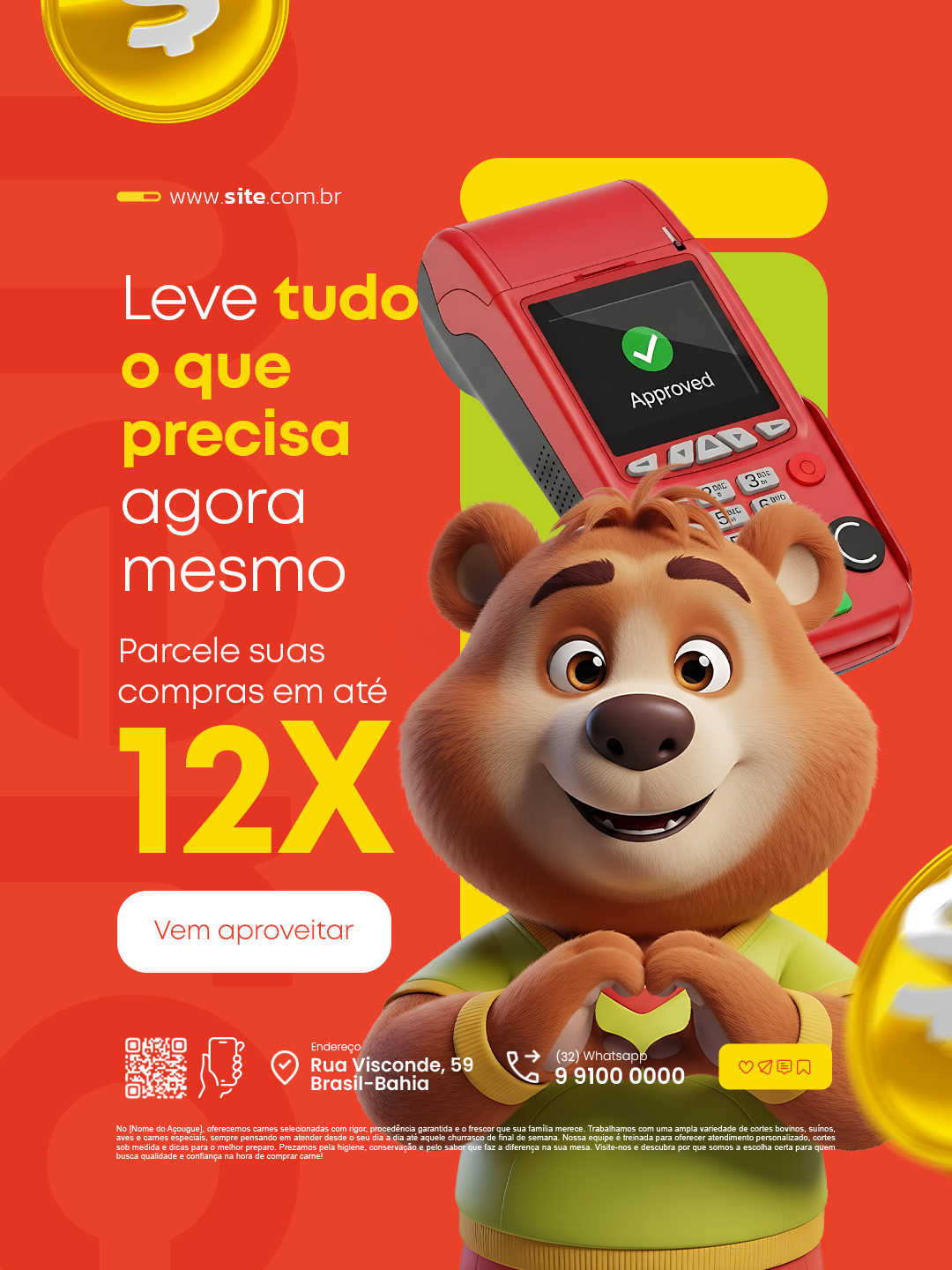 Leve tudo oque precisa