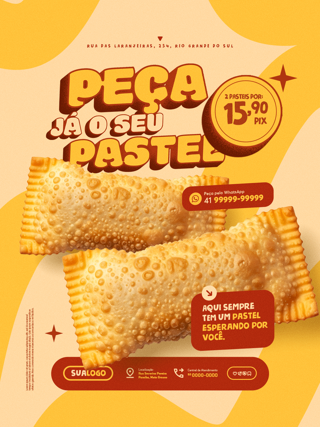 Peça já o seu pastel