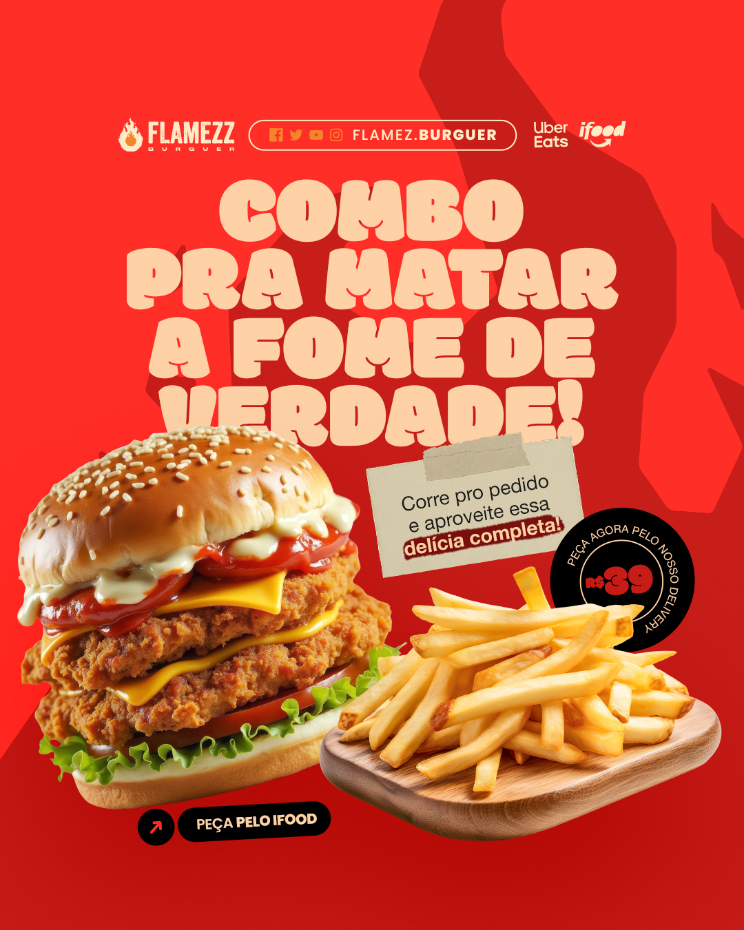 Combo para matar a fome de verdade