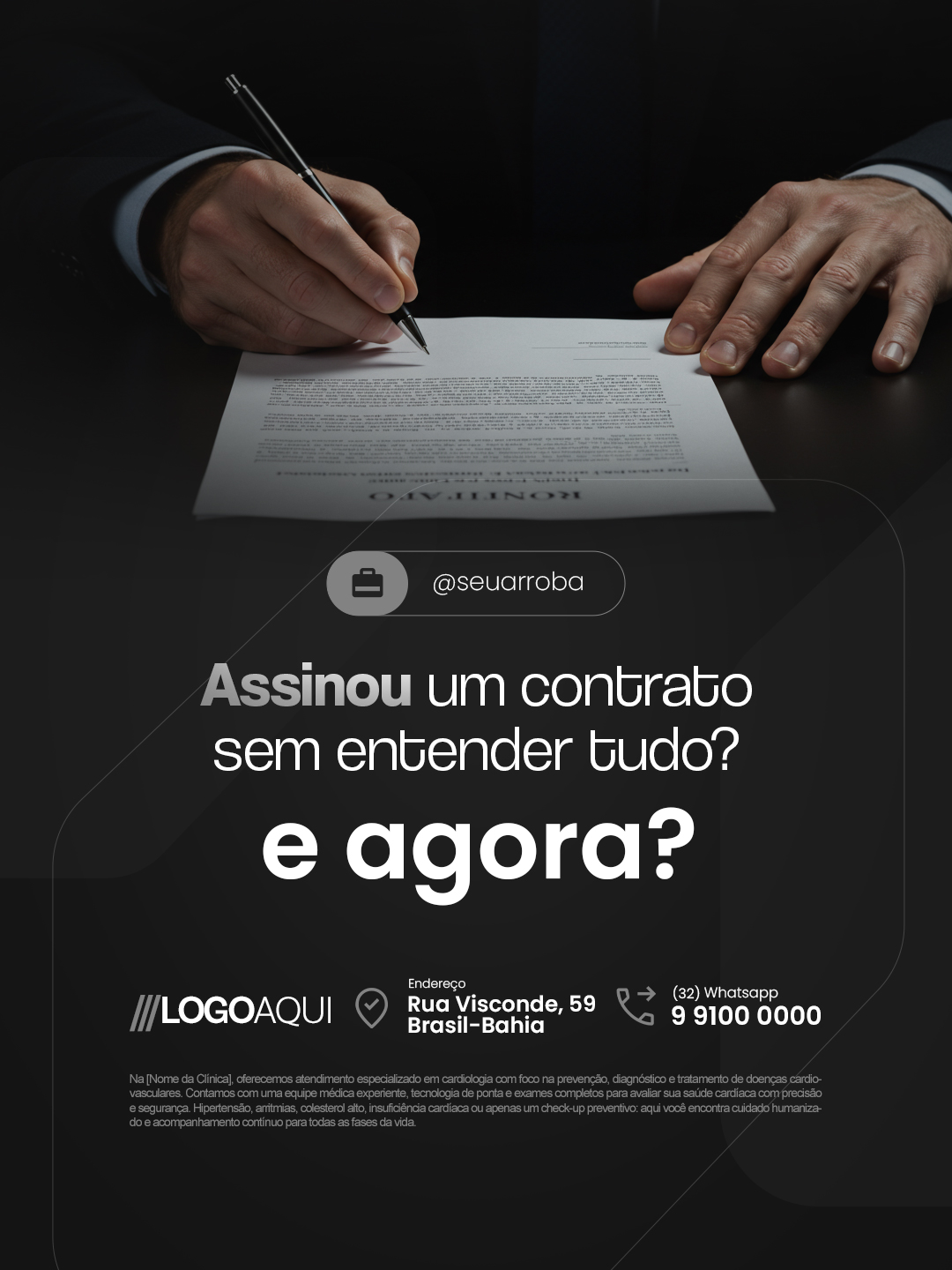 Assinou um contrato sem entender tudo