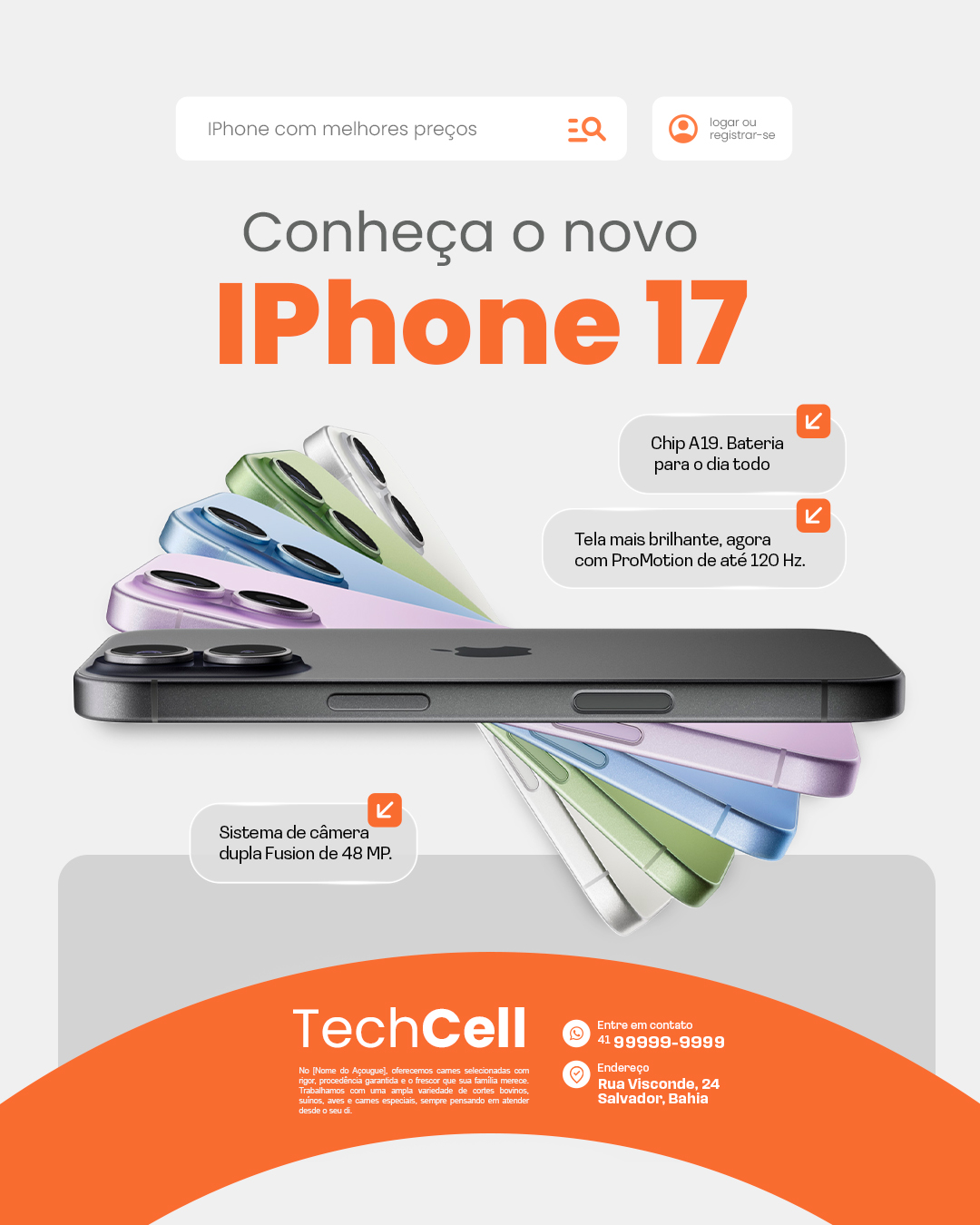 Conheça o novo iphone 17
