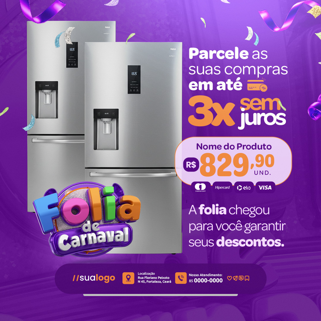 Parcele as suas compras em ate