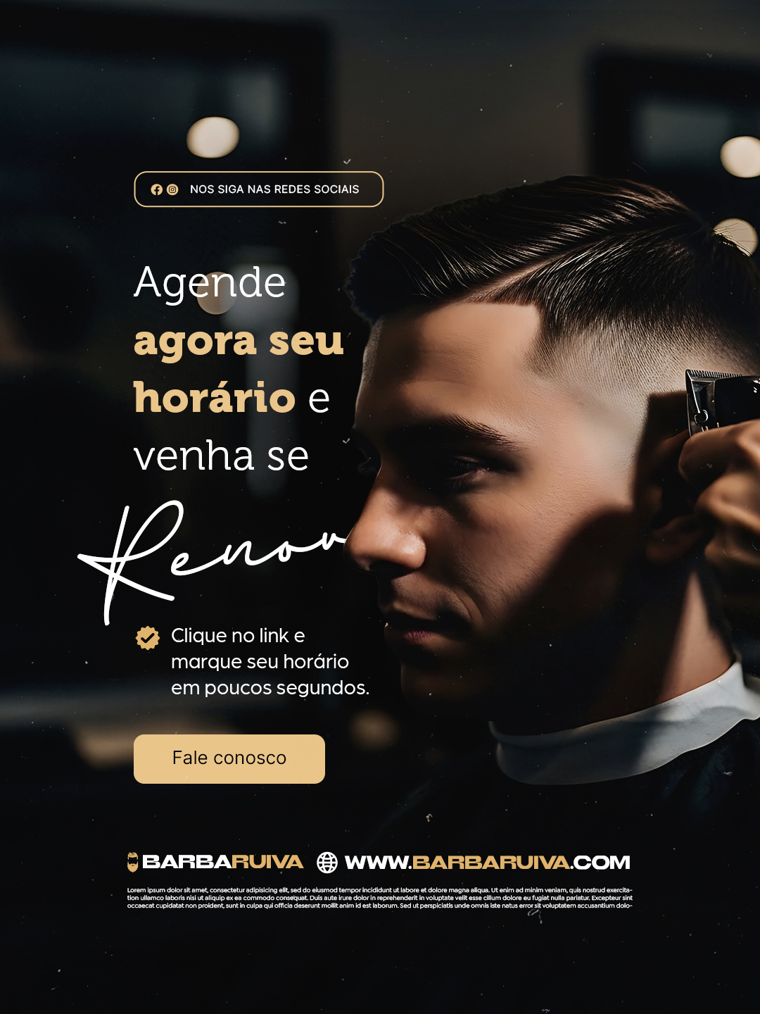 Agende agora seu horário e venha se renovar