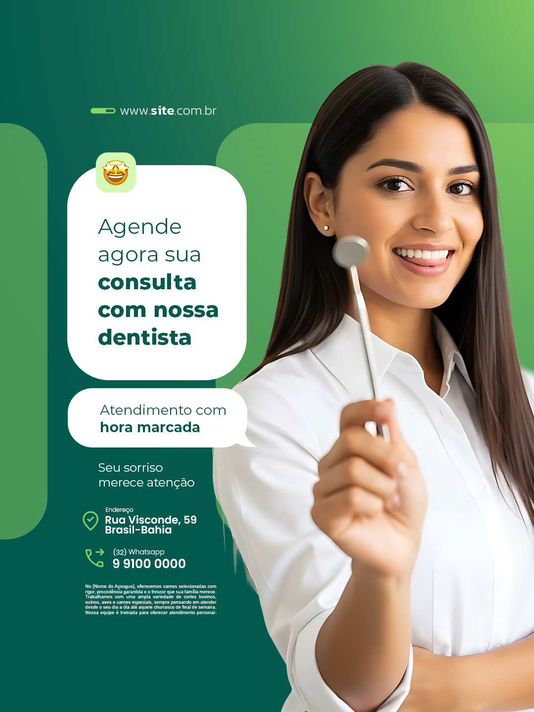 Agende agora sua consulta com nossa dentista