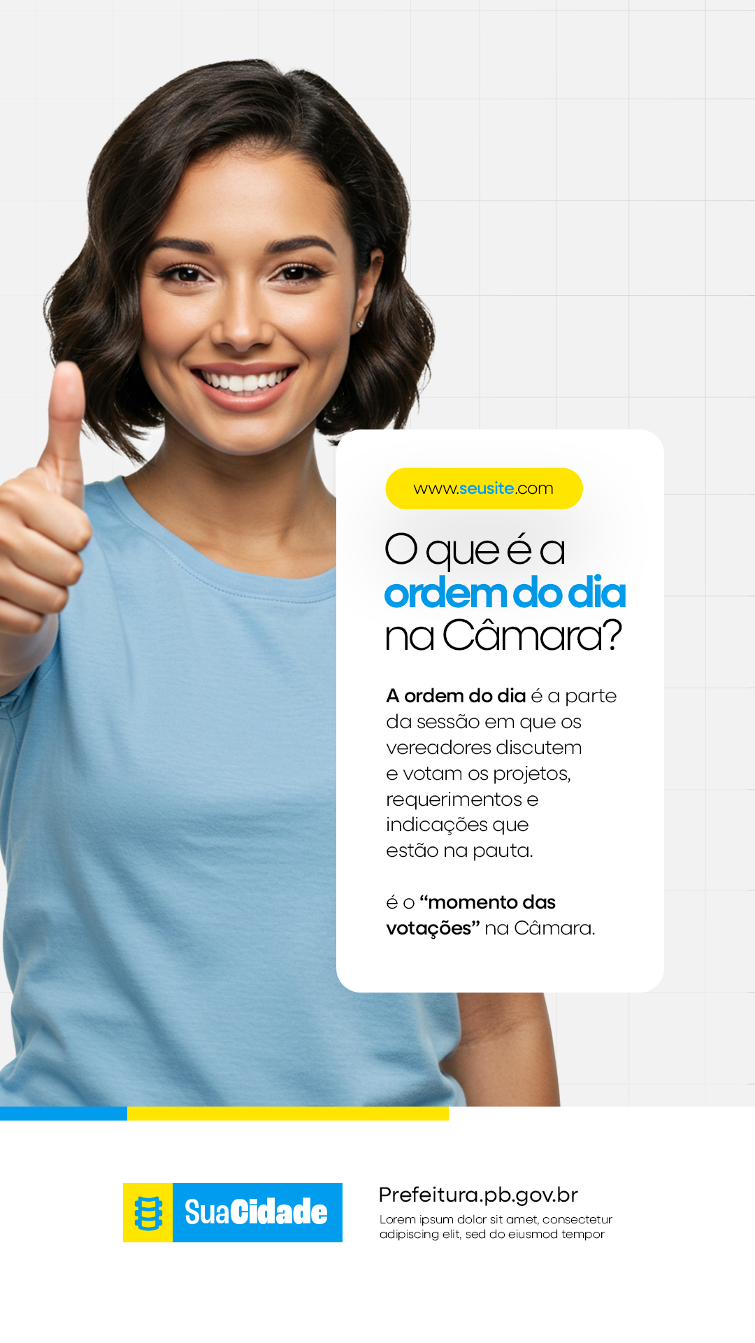 O que é a ordem do dia na câmara