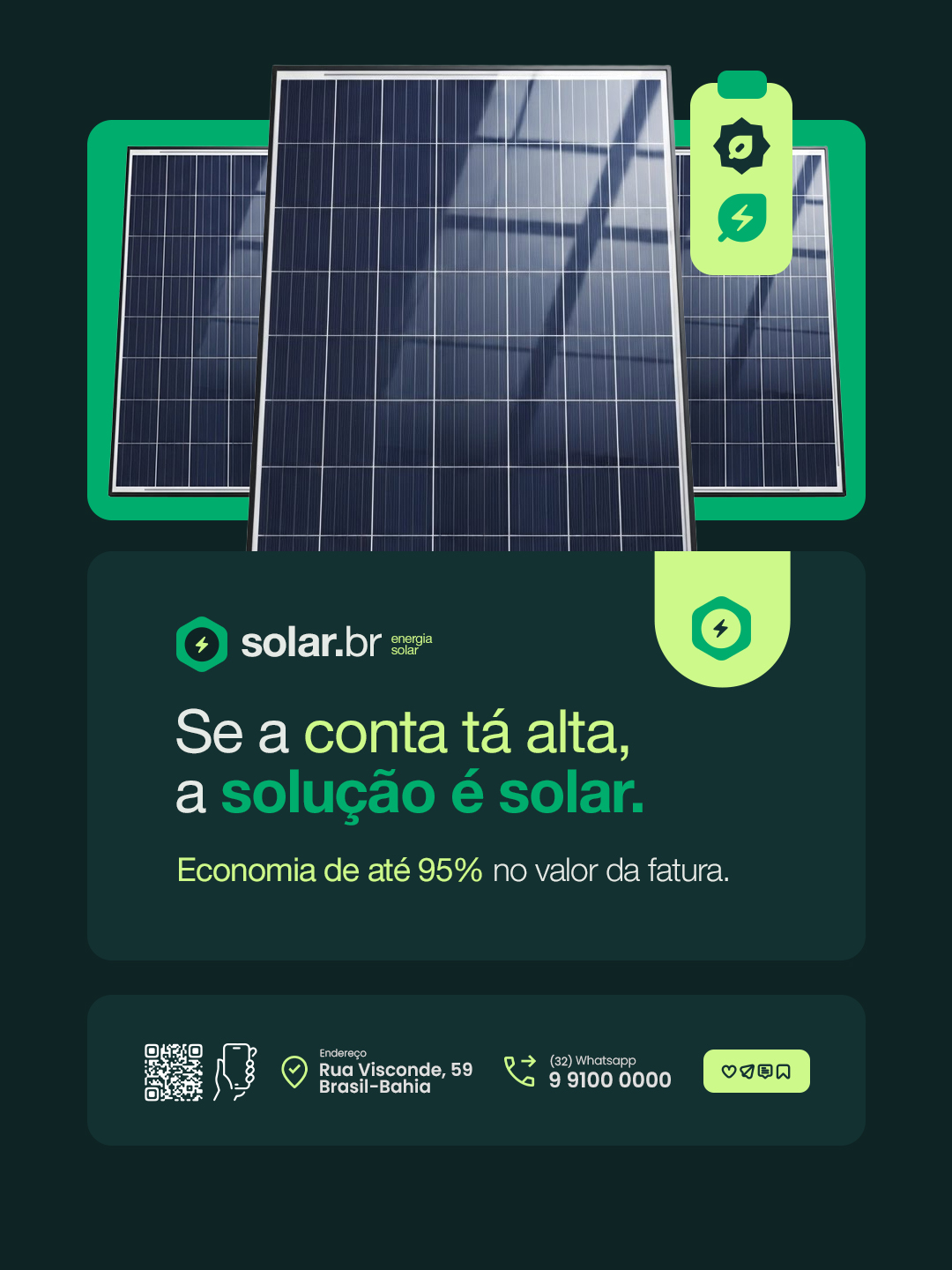 Se a conta tá alta a solução é solar