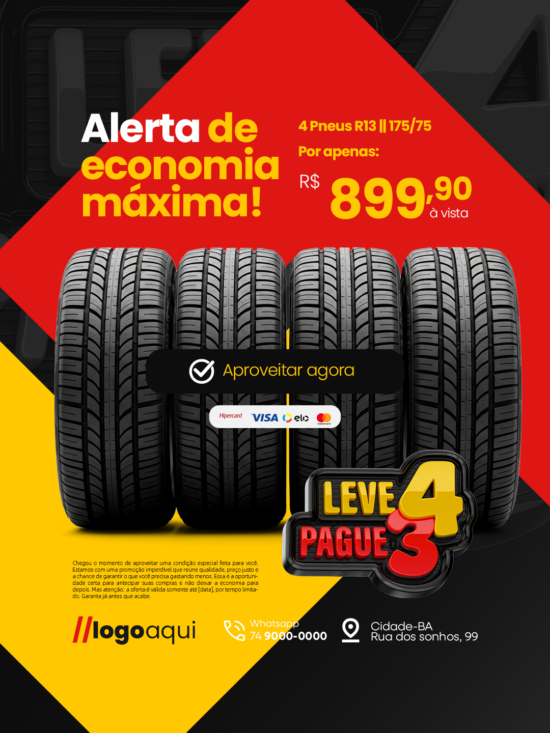 Alerta de economia máxima