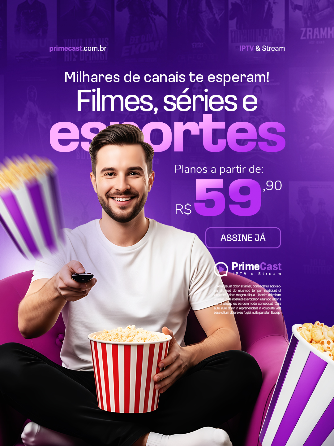 Milhares de canais te esperam