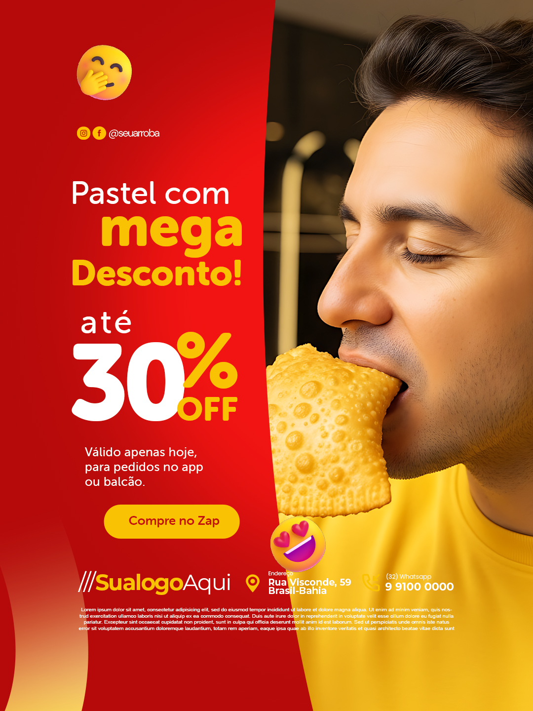 Pastel com mega desconto