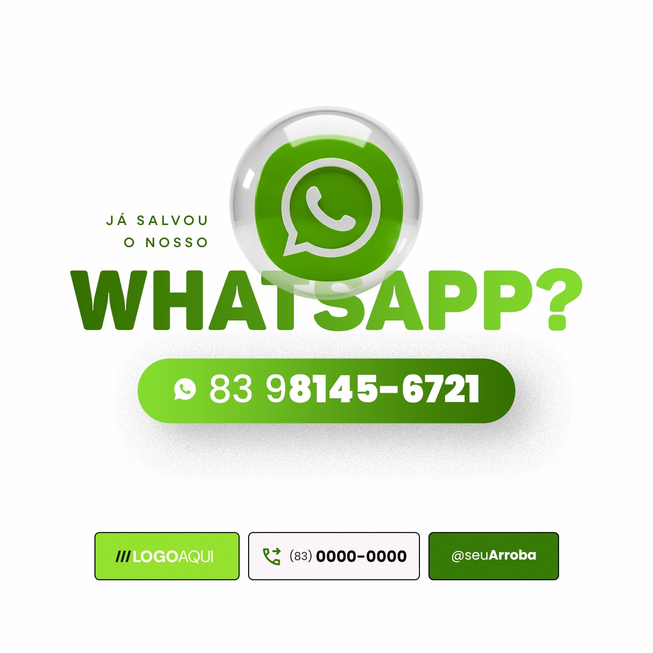 Já salvo nosso whatsapp