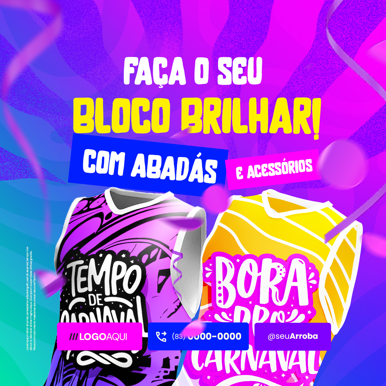 Faça o seu bloco brilhar