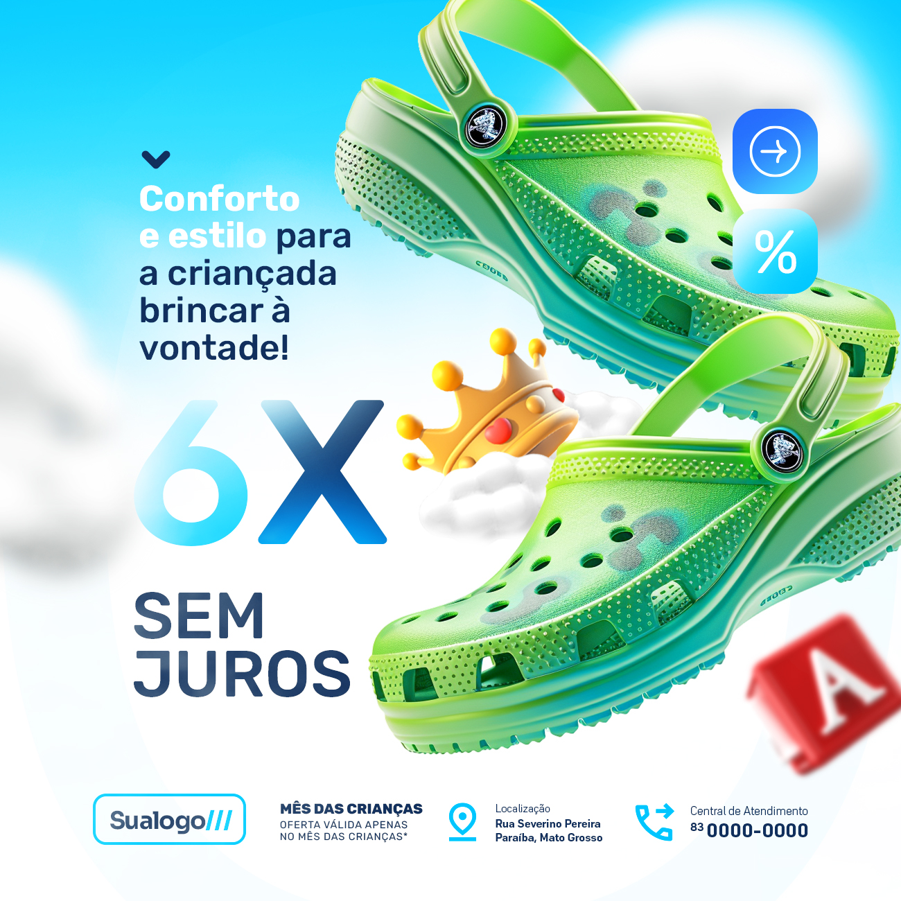 Conforto e estilo para criançada