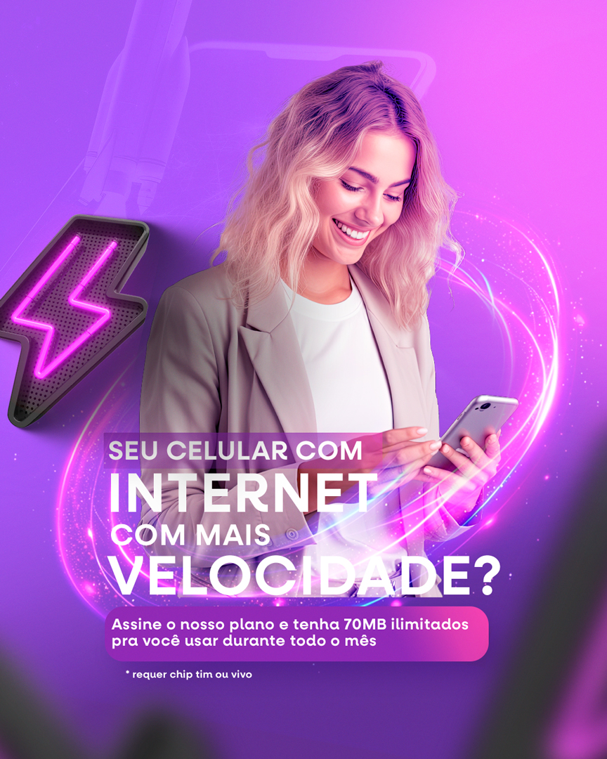 Seu celular com internet