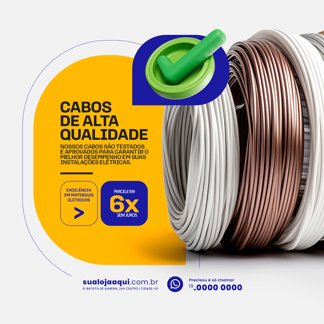 Cabos de alta qualidade