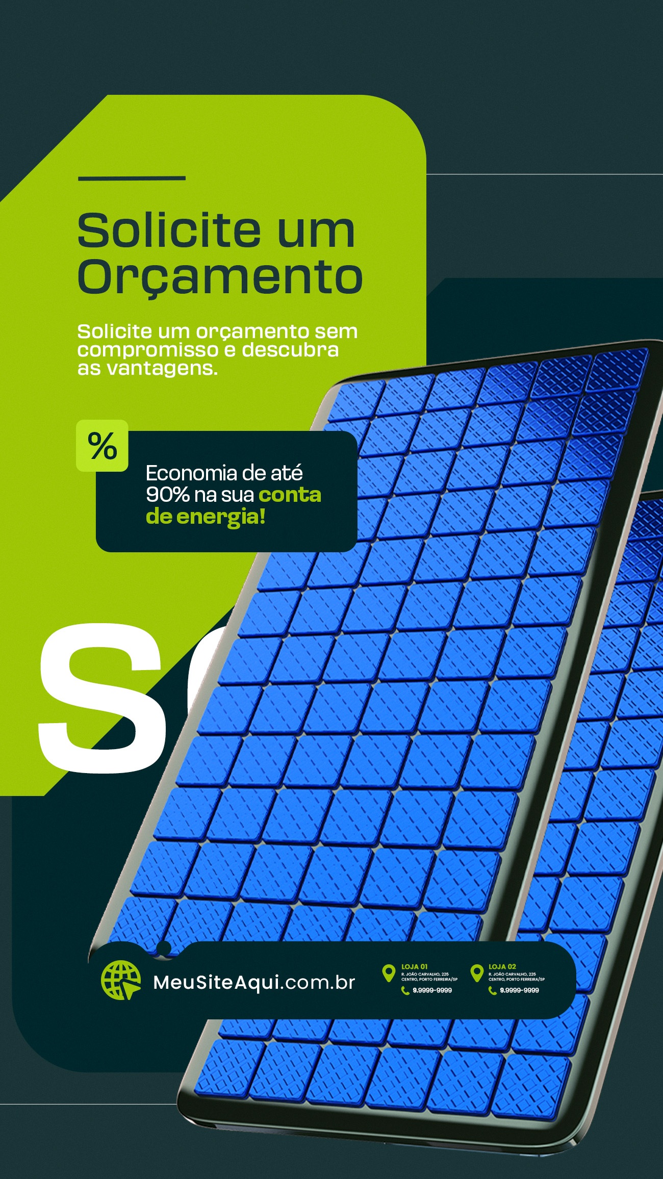 Solicite um orçamento