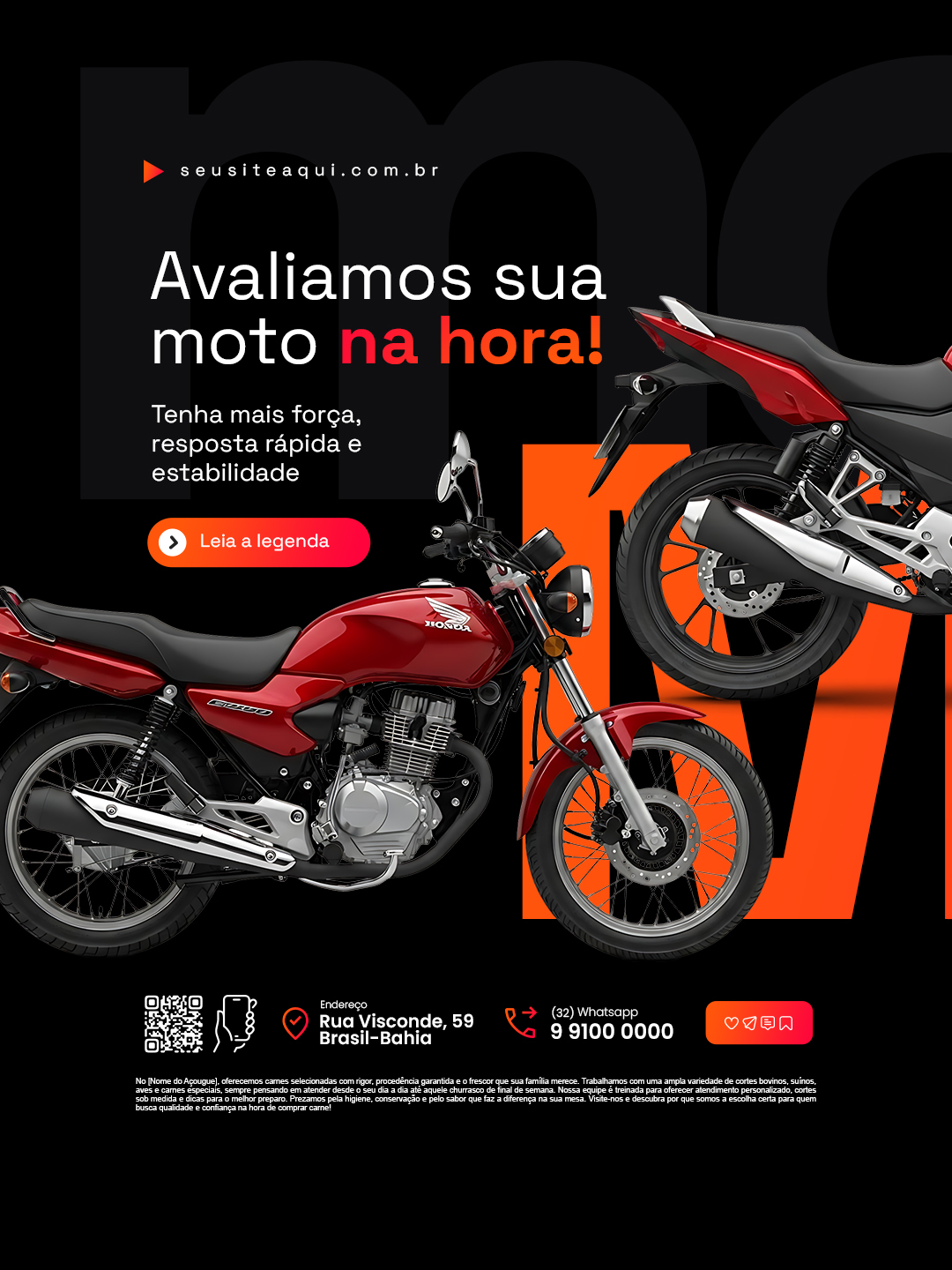 Avaliamos sua moto na hora