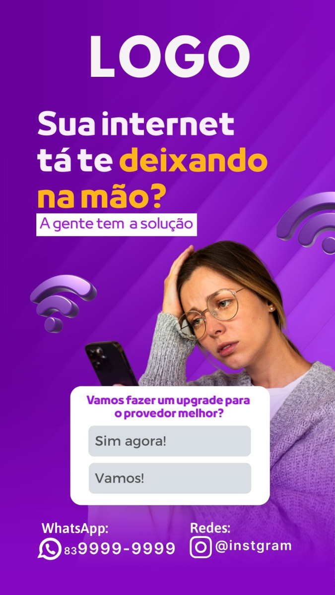 Post story provedor internet sua internet