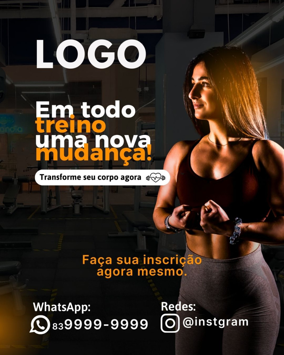 Post feed Treino Personal Academia