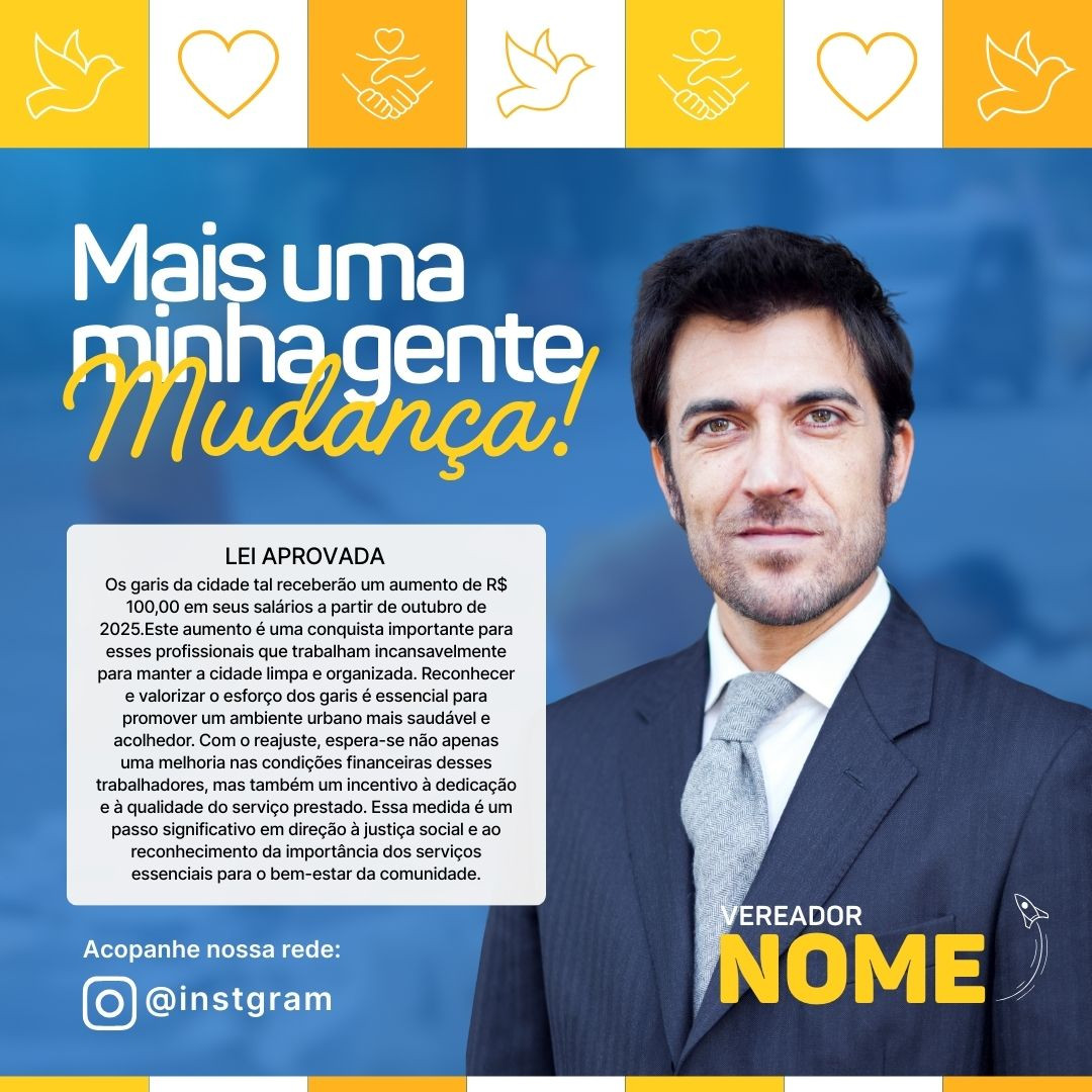 Post feed vereador mais uma minha gente