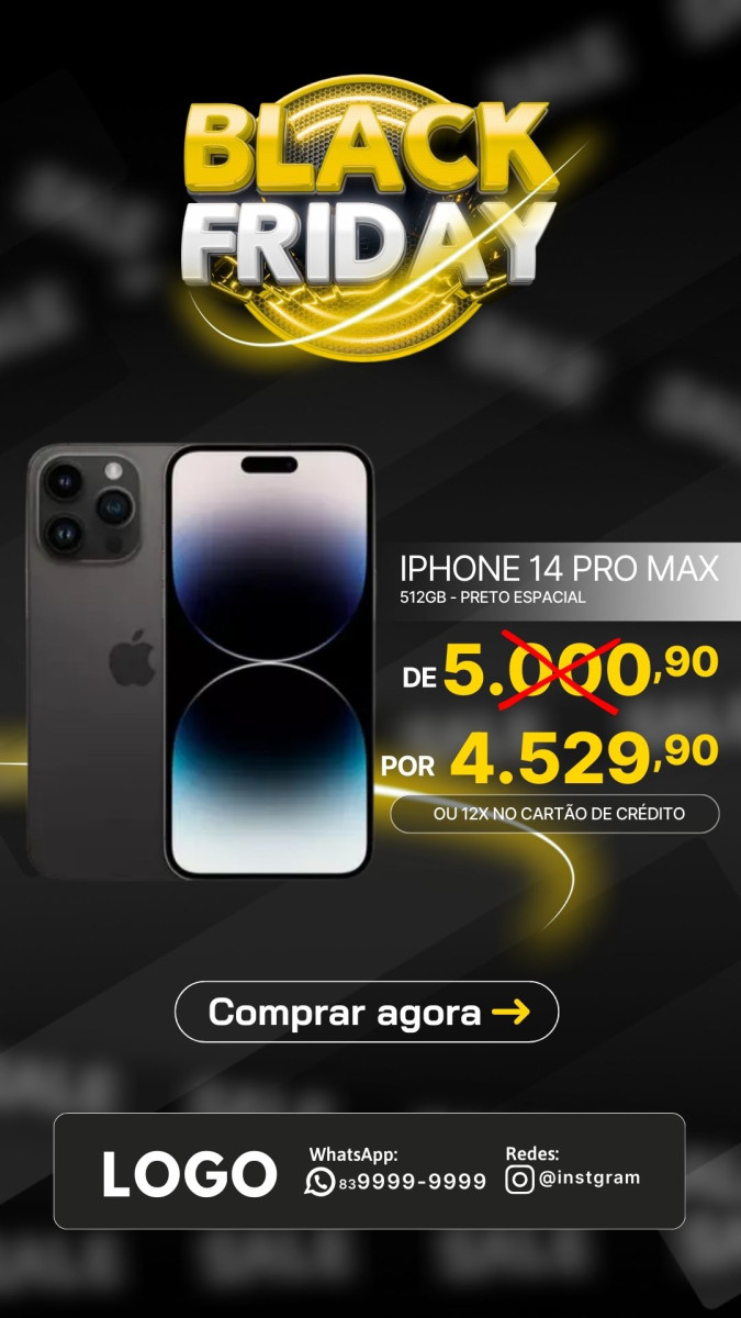 Post story Black Friday promoção